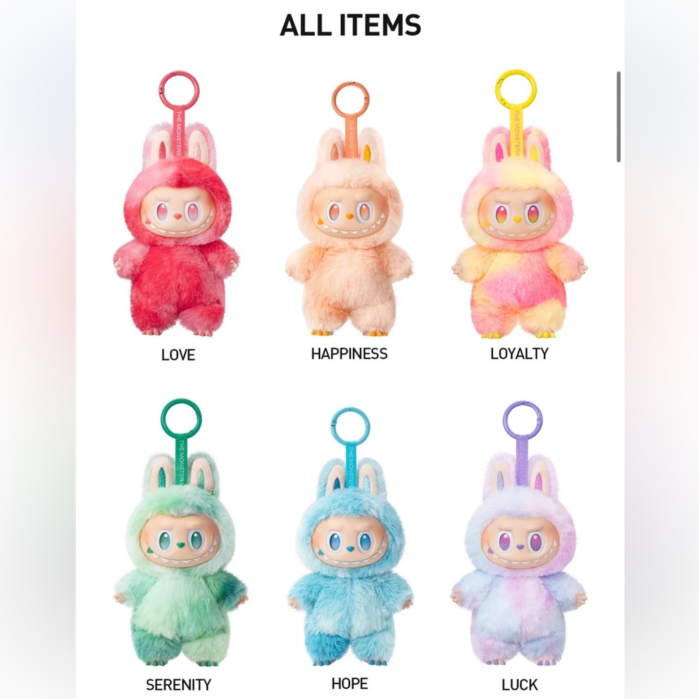(1) THE MONSTERS Big into Energy Series-Vinyl Plush Pendant Blind Box